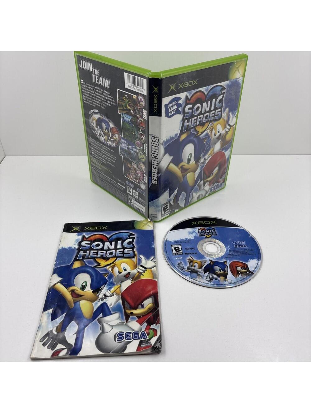 Sonic Heroes (Microsoft Xbox, 2004) With Manual- Tested And Working